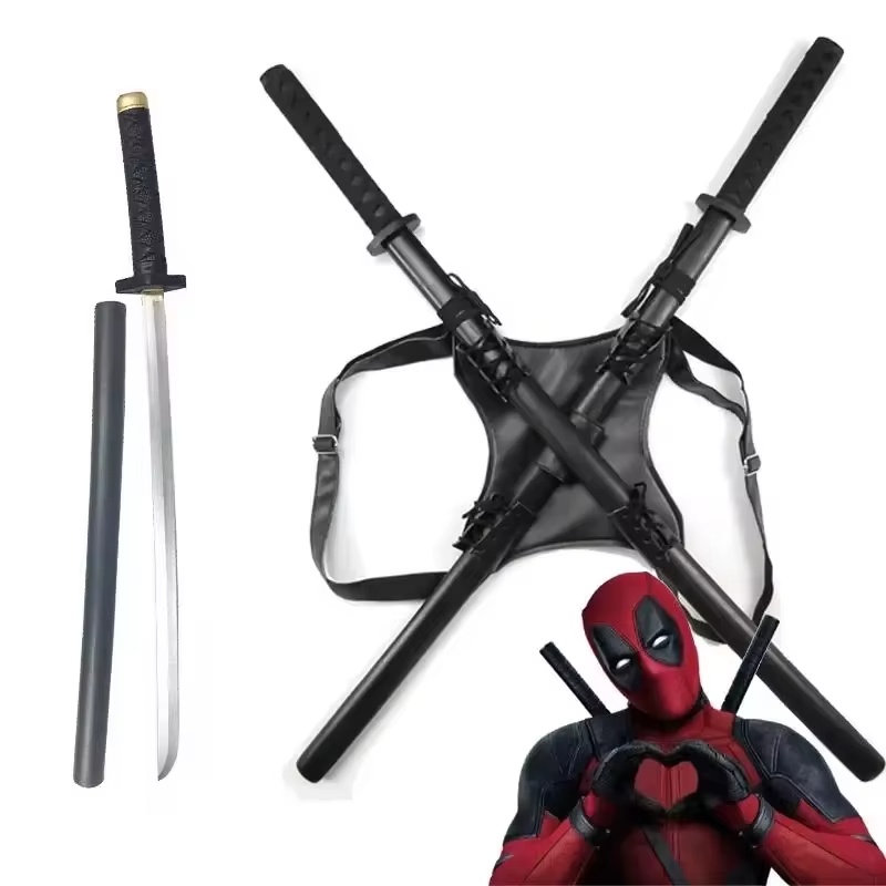 Cosplay Prop Sword - ดาบคาตานะเดดพูลขนาด 61 ซม. รุ่นใหม่ปี 2025 ดาบพียู