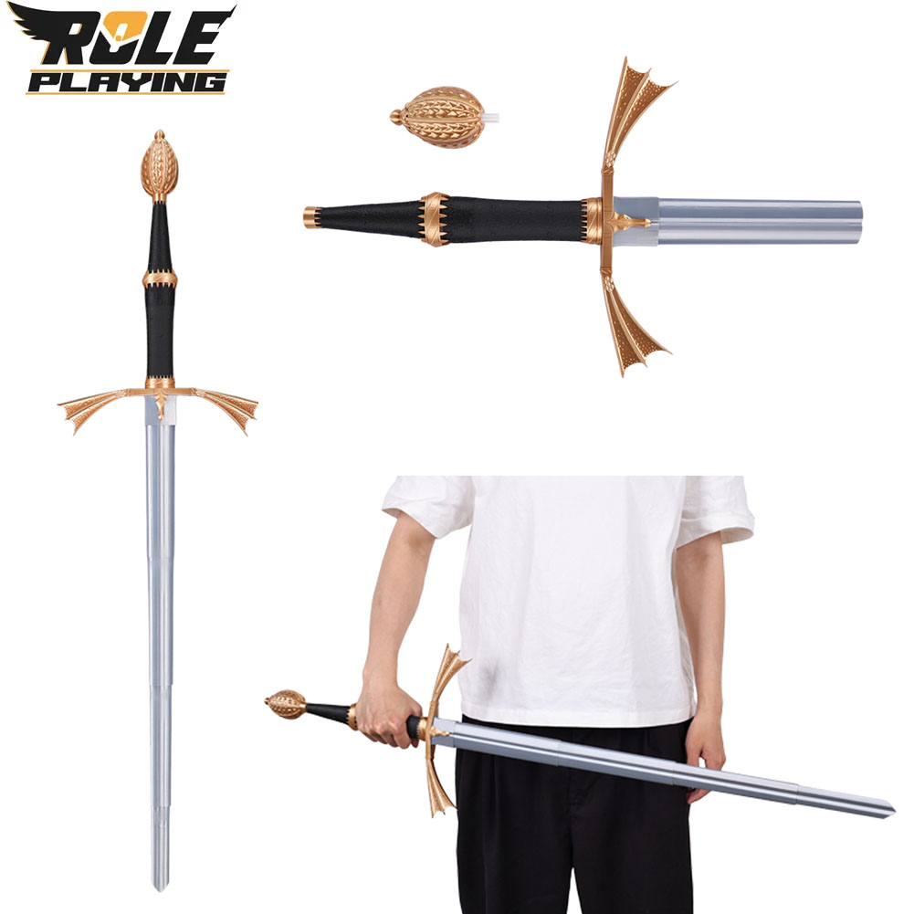 ดาบพลาสติกสีเงินแบบพับได้สำหรั - Cosplay Prop Sword บทวิจารณ์และราคา